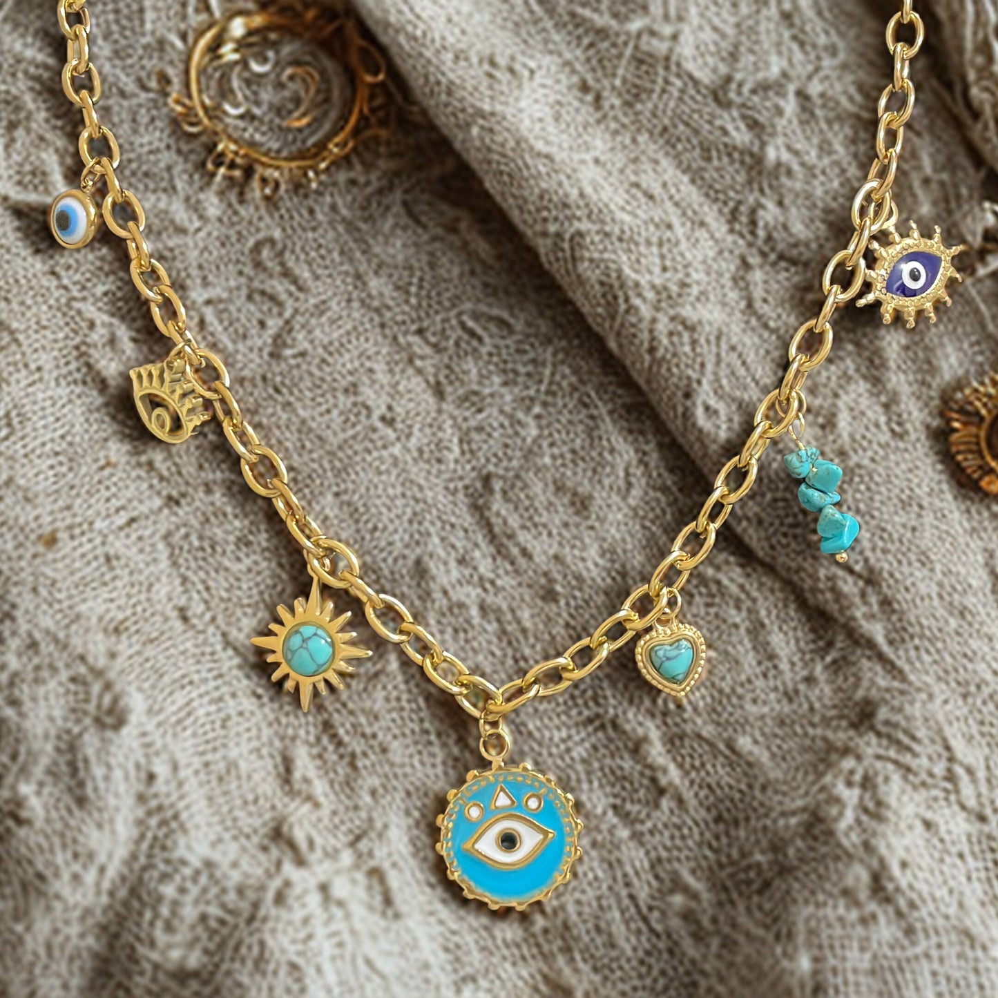 Evil Eye Charm Necklace