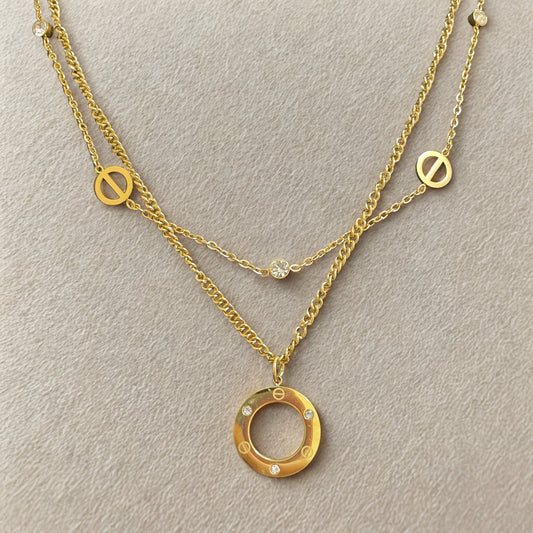 Bulgari Double Layer Necklace