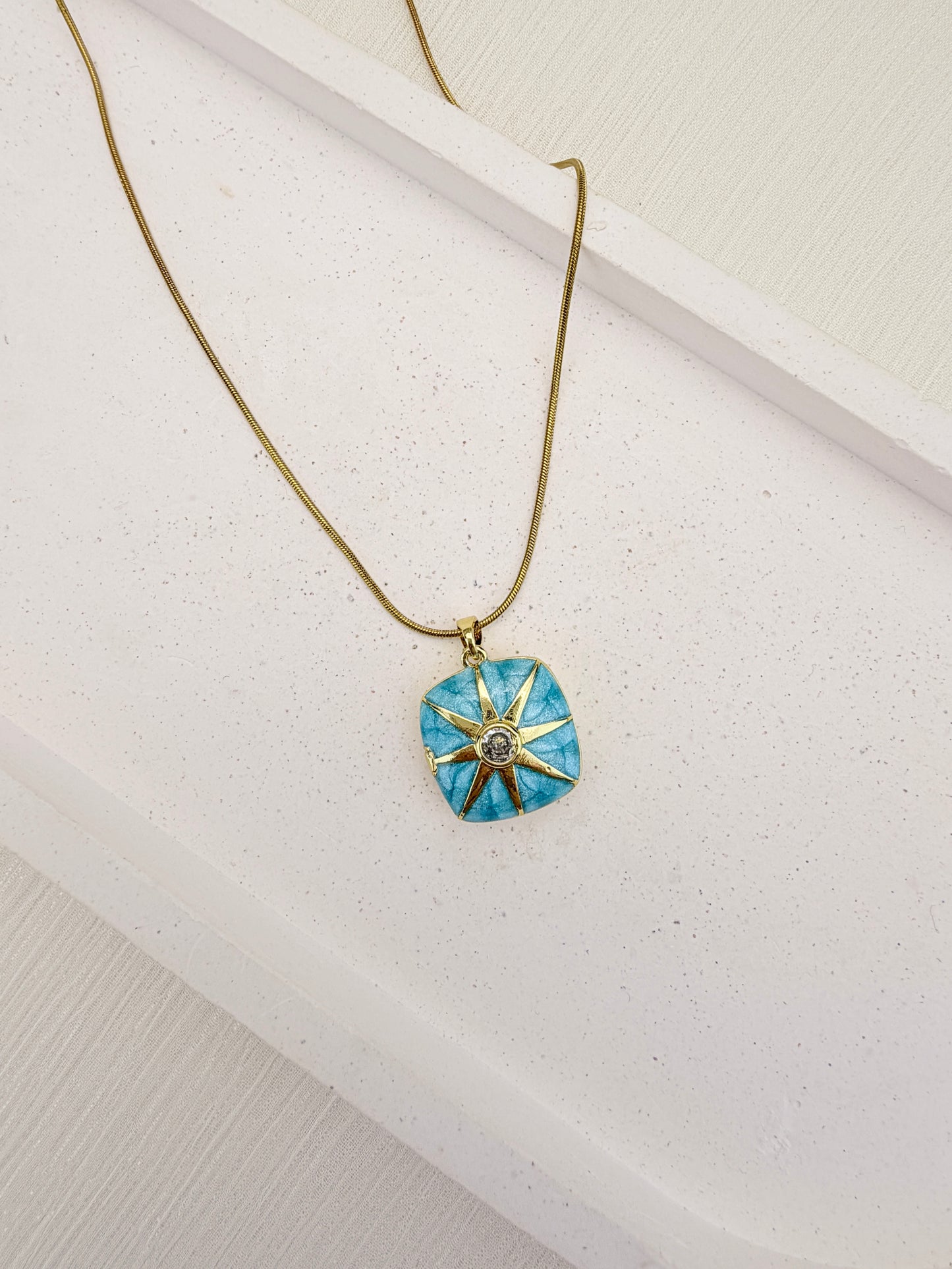 North Star Locket Necklace