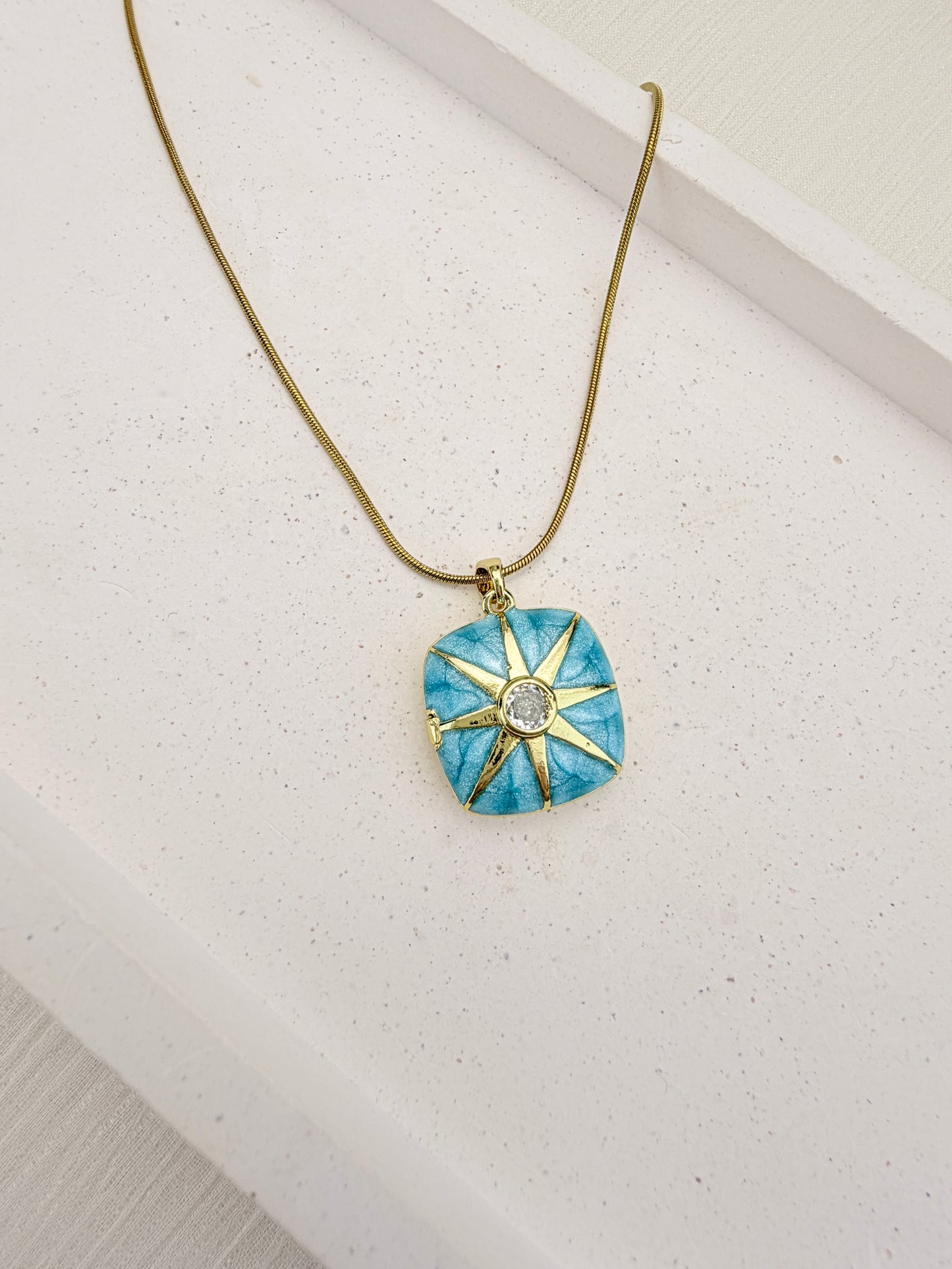 North Star Locket Necklace