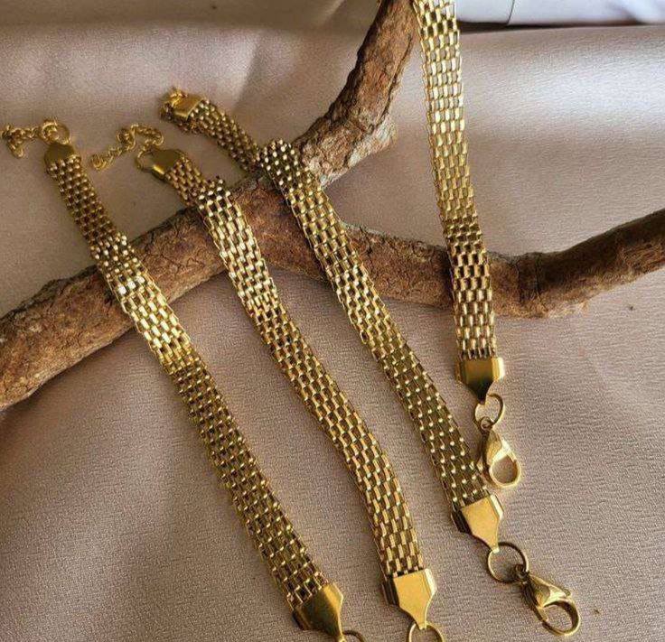 Golden Grid Bracelet