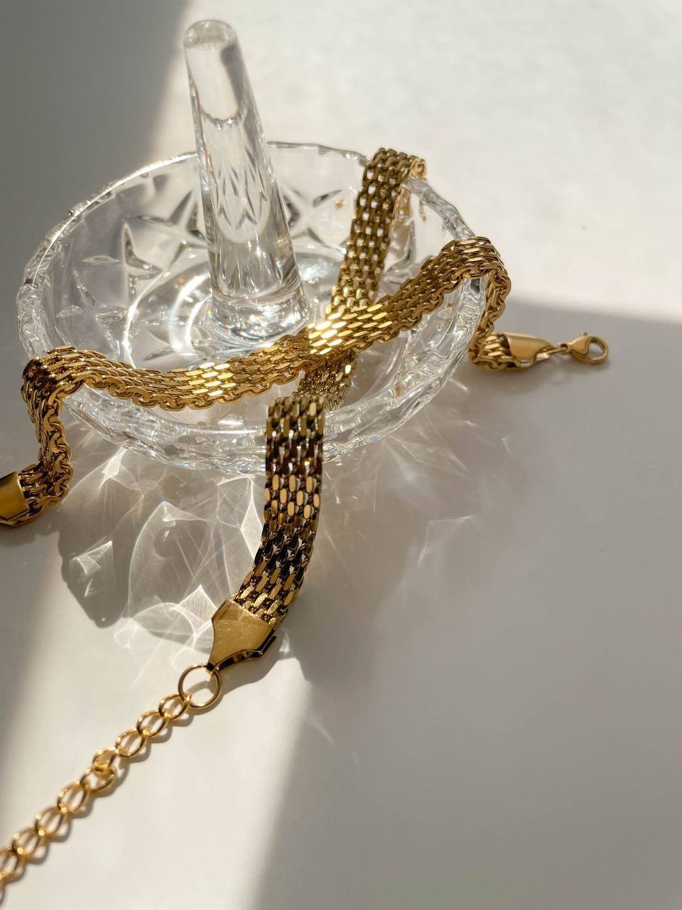 Golden Grid Bracelet